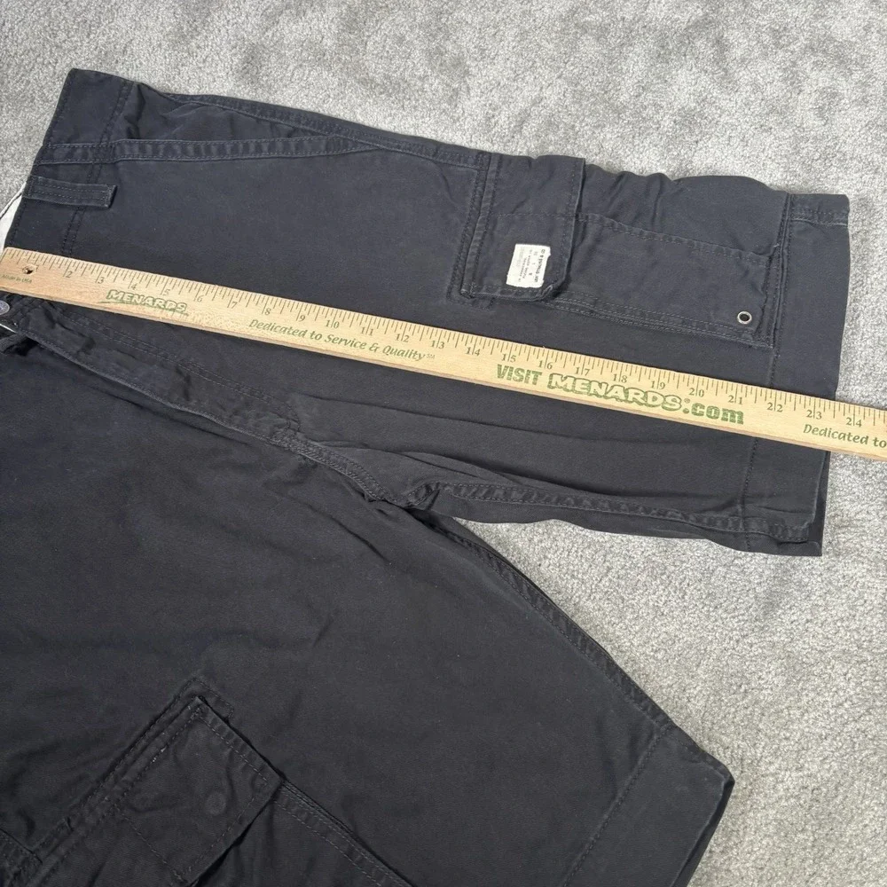 Levis Cargo Shorts Mens 36 Black Cotton Baggy Heavy Skater Grunge Workwear Y2K
